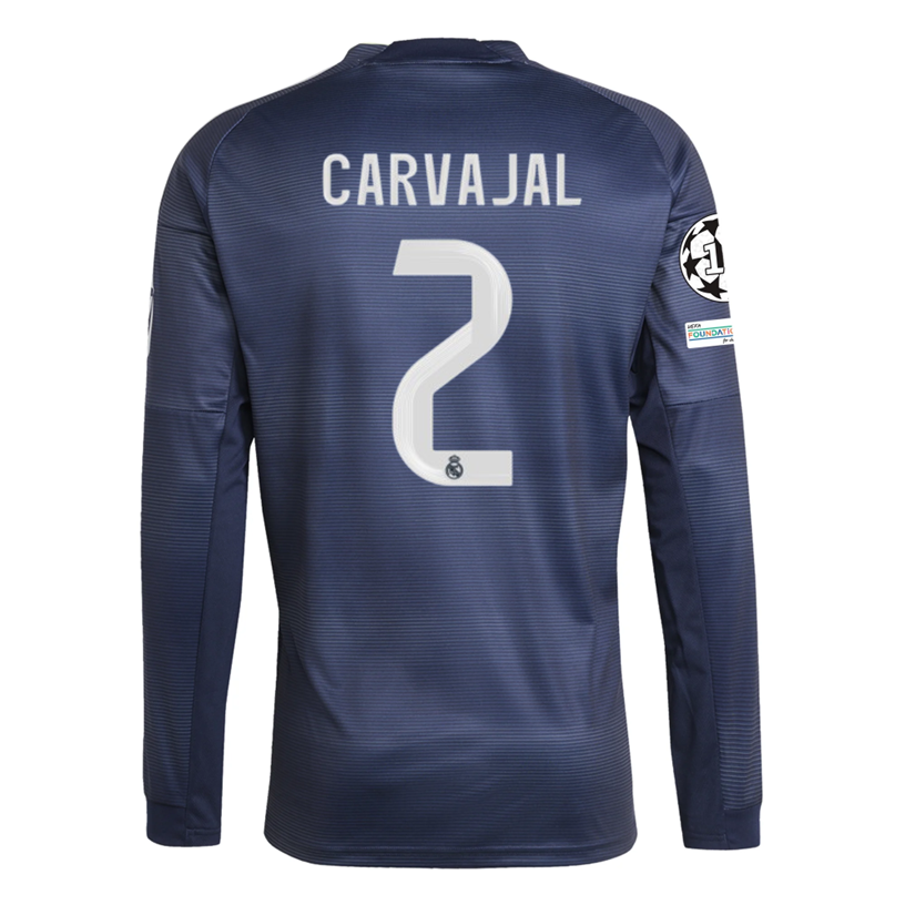 Real Madrid Sleeve 2025-2026 UCL Away Jersey – Authentic Shirt