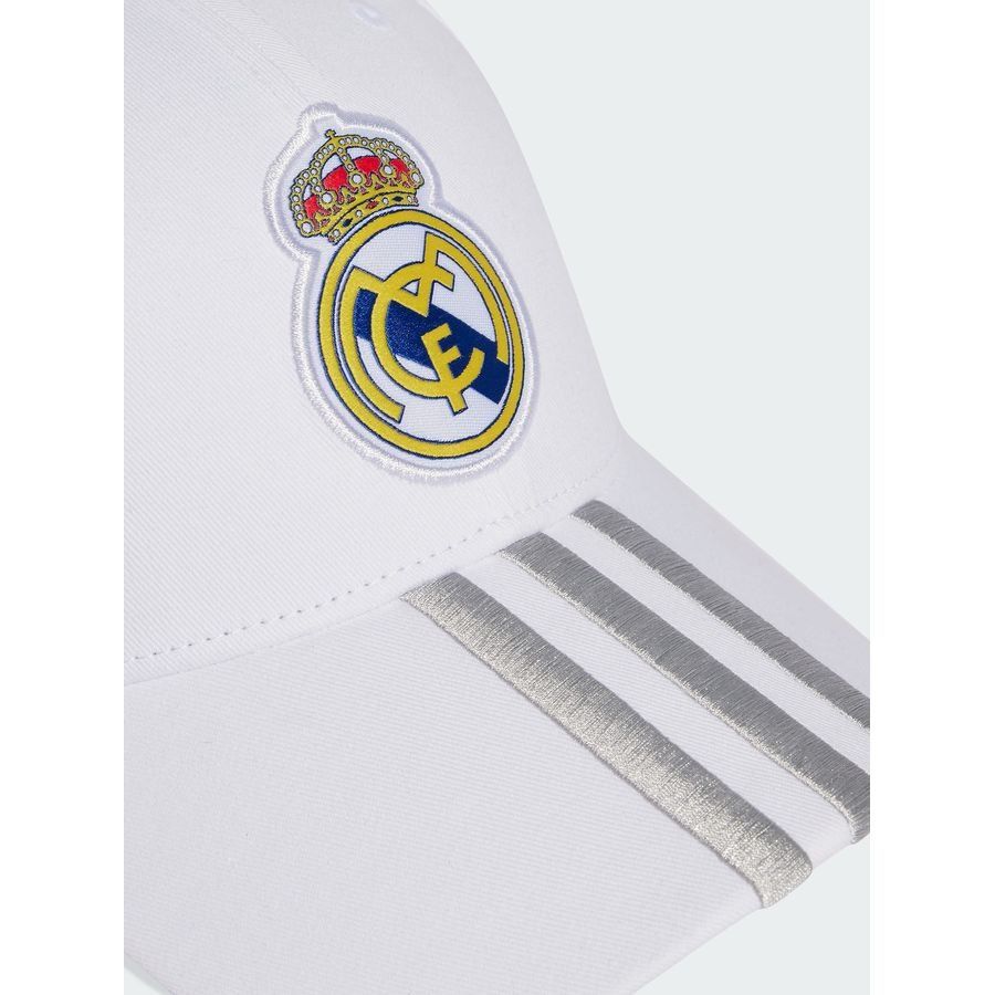 Real Madrid Cap Logo Pure White In Multiple Adult Sizes