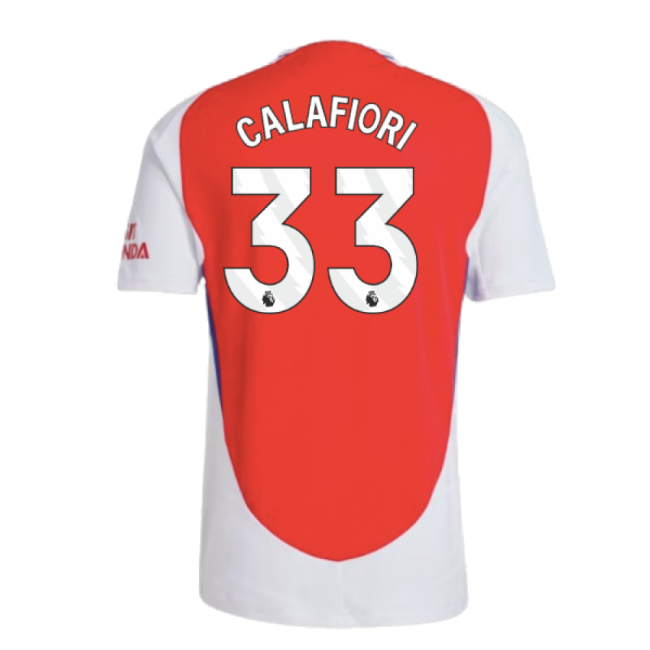 Arsenal Home Football Jersey 2024-20 - Calafiori #33 L M S