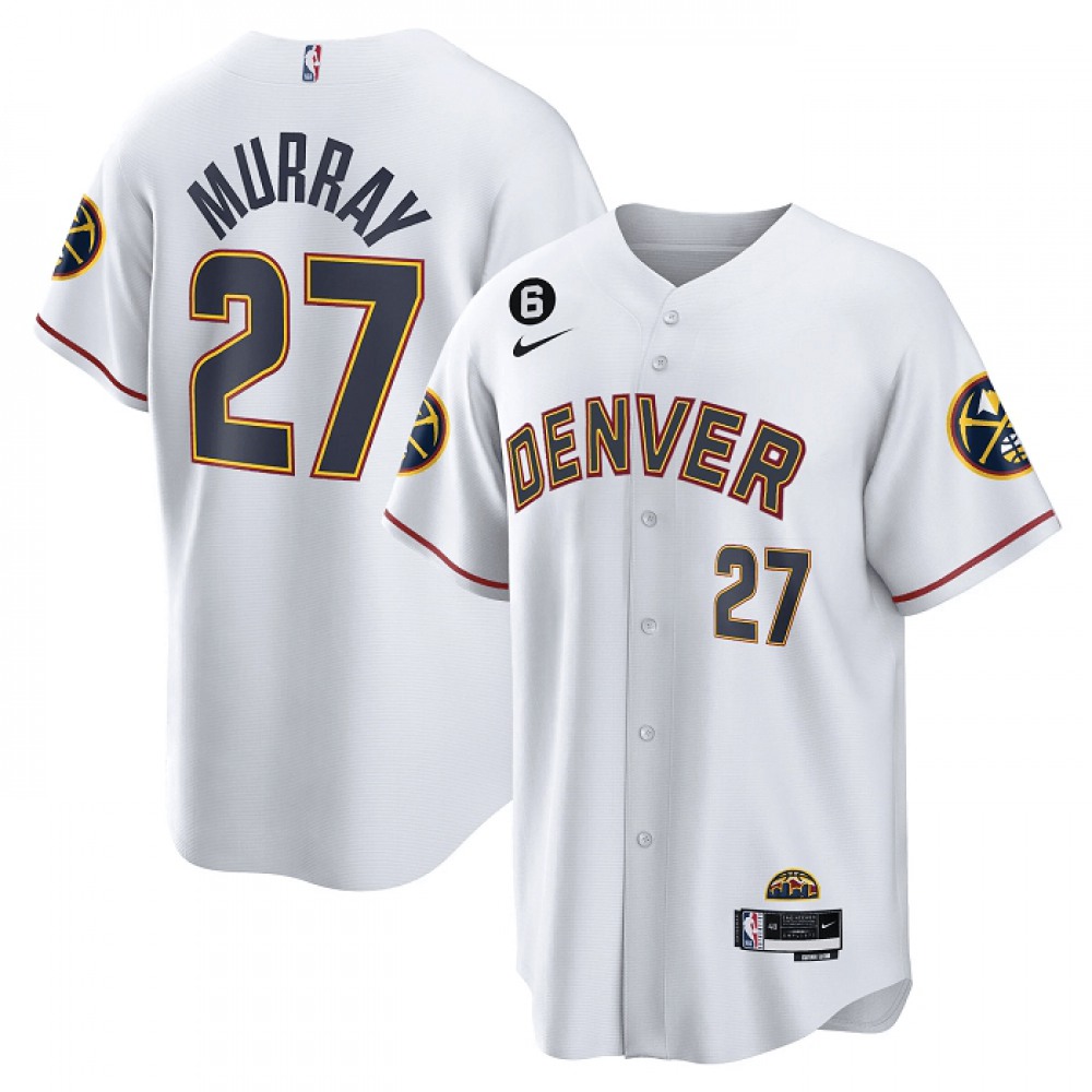 27 Denver Nuggets White Jersey - - Game Day Essential