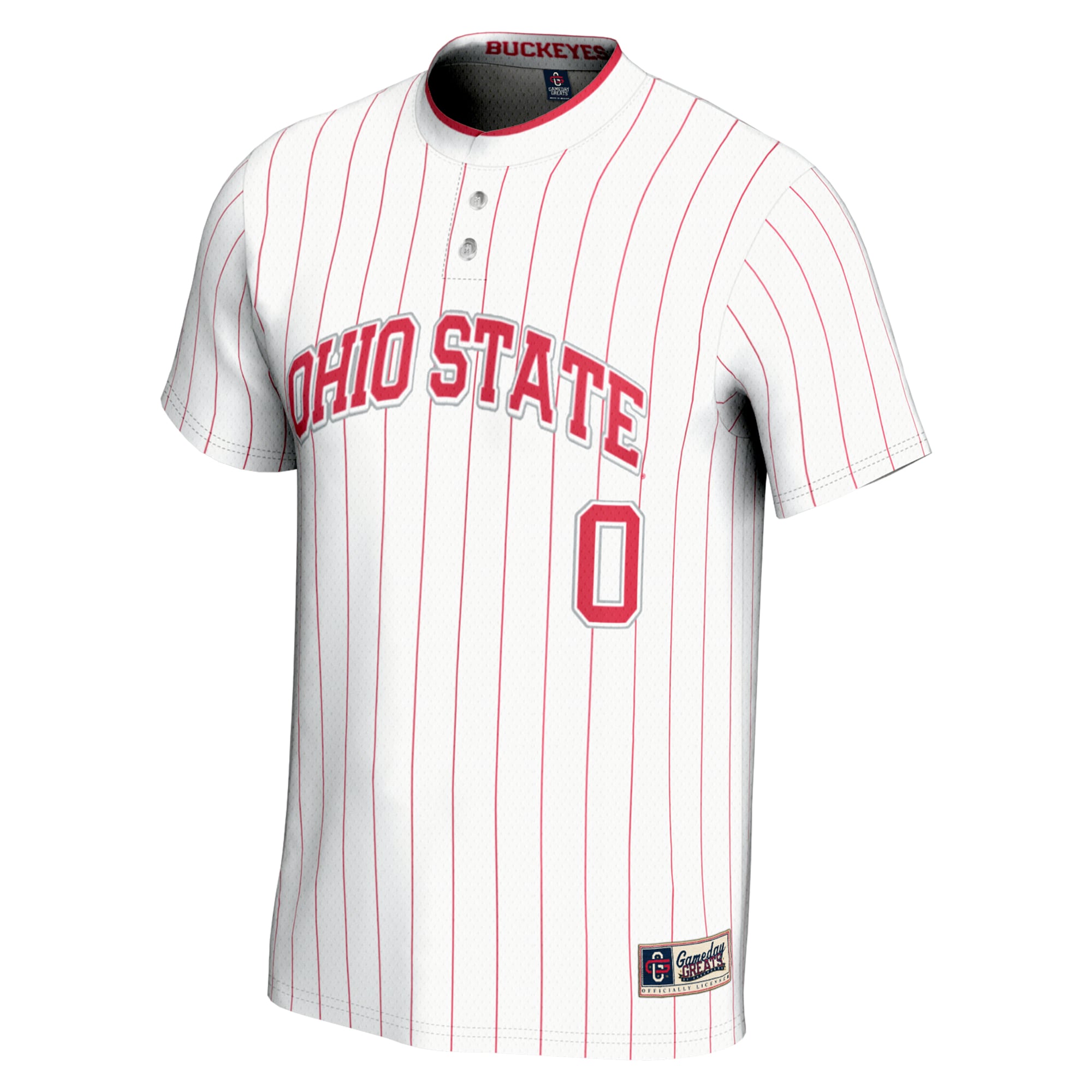 [DDG] Ohio State Buckeyes GameDay Greats Youth Lightweight Softball Jersey - White