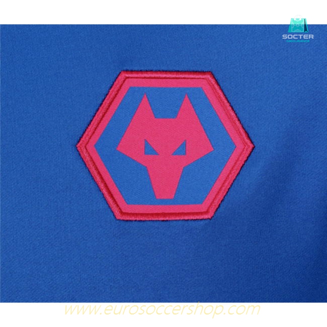 2025-2026 Wolves Players Training 1/4 Zip Top (Lapis Blue)