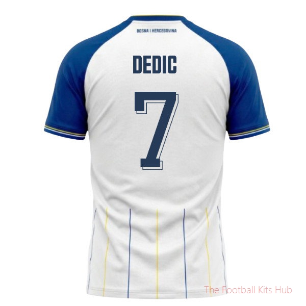 Bosnia and Herzegovina Away Shirt Dedic #7 2026-2027 National Team