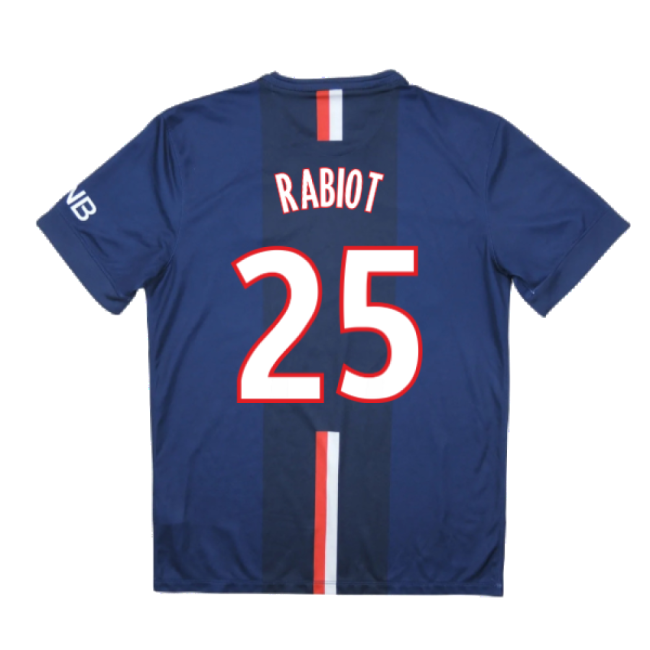 PSG 2014-15 Home Shirt ((Very Good) S) (Rabiot 25) | Professional