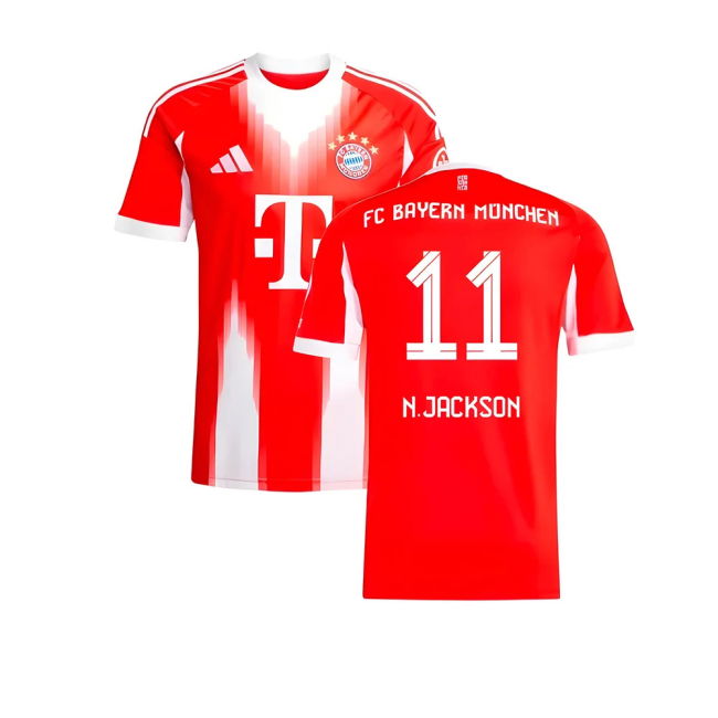 2025-2026 Bayern Home Sleek Shirt (N.Jackson 11) Durable Stitching
