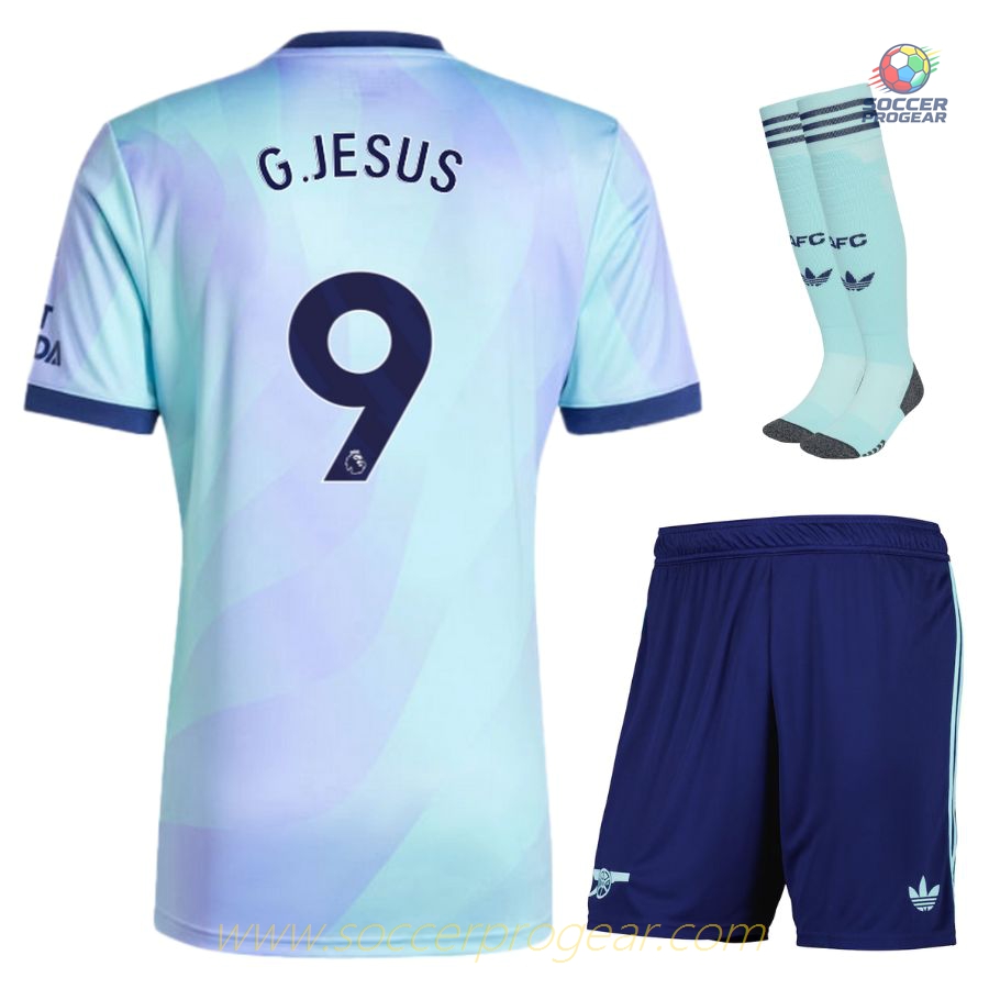 Arsenal 2024/25 Collection Jesus Third Child Kit Football Jersey