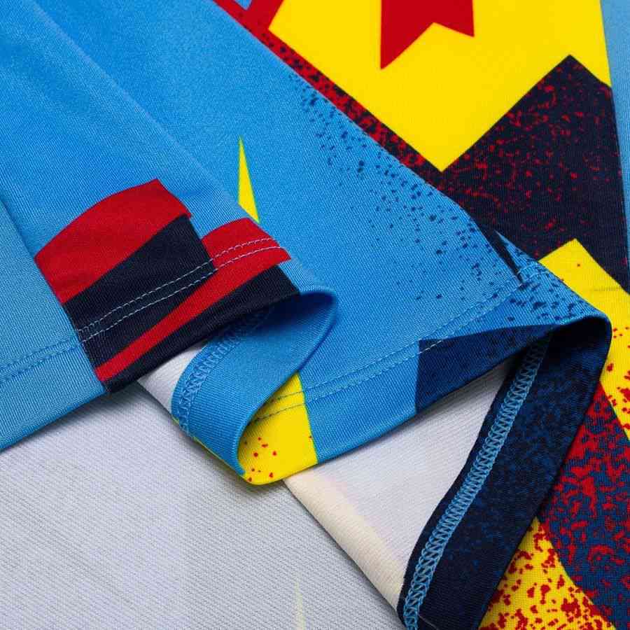 Barcelona Training Shirt Dri-FIT Strike Drill Pre Match 4th - University Blue/Opti Yellow