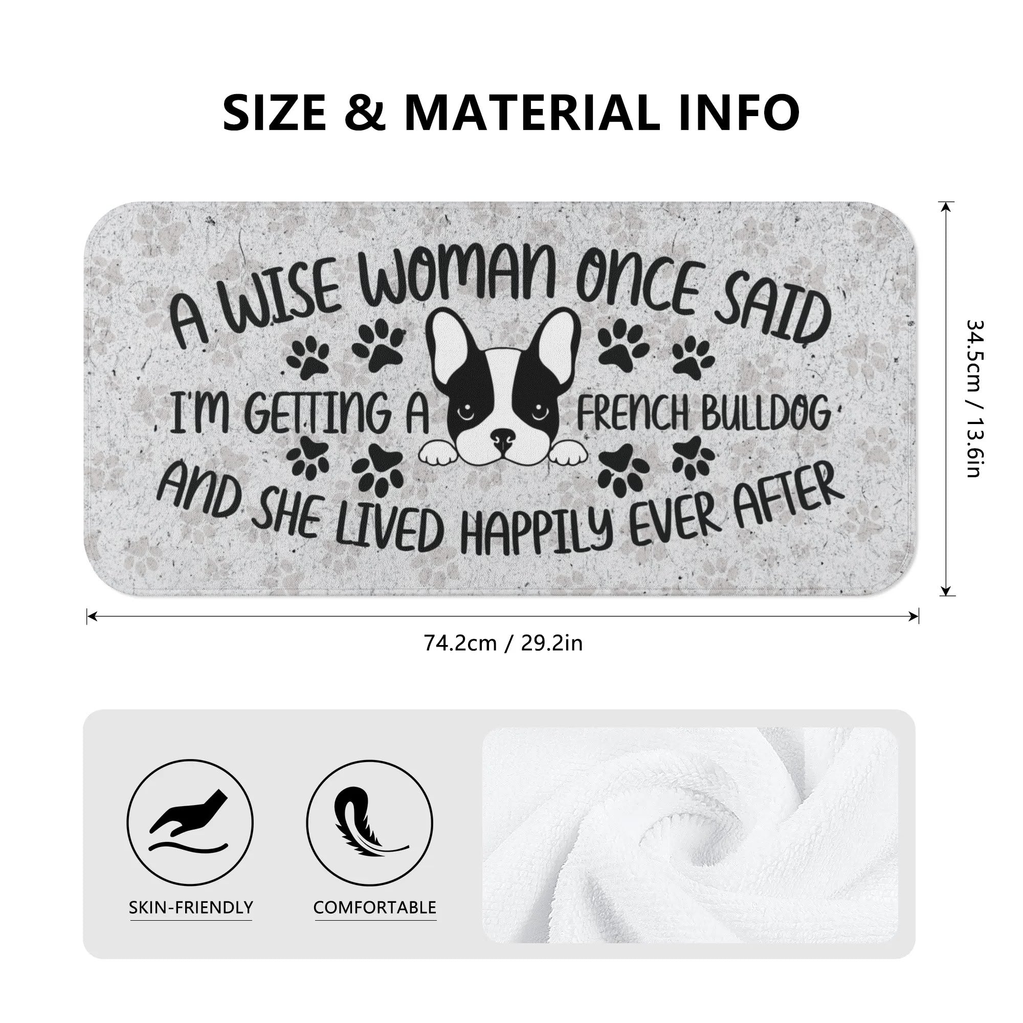 Bentley - Premium Towel For Frenchie Lovers Pet Gear | Safe For Paws