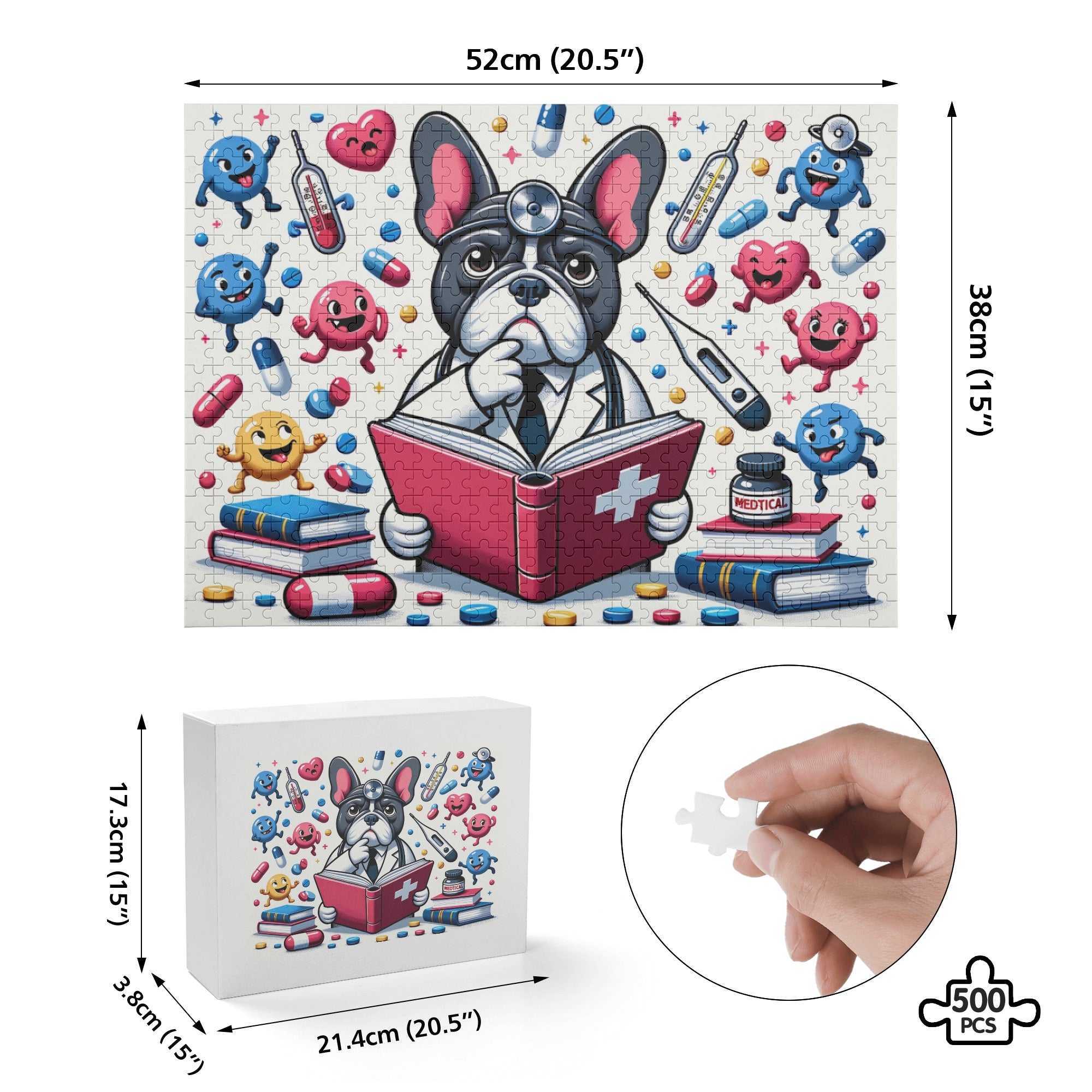 Minimal-Aesthetic Cozy Thor - 500-piece Wooden Puzzle for Everyday Wear