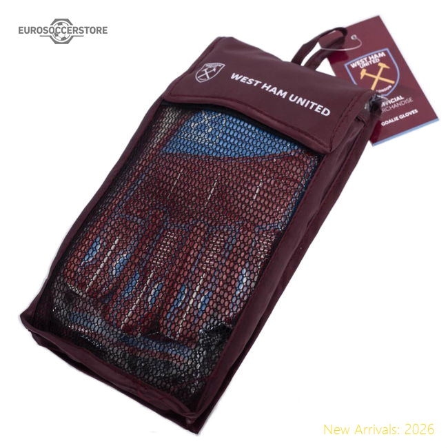 West Ham United Fc Delta Goalkeeper Gloves Kids - Collectors Item