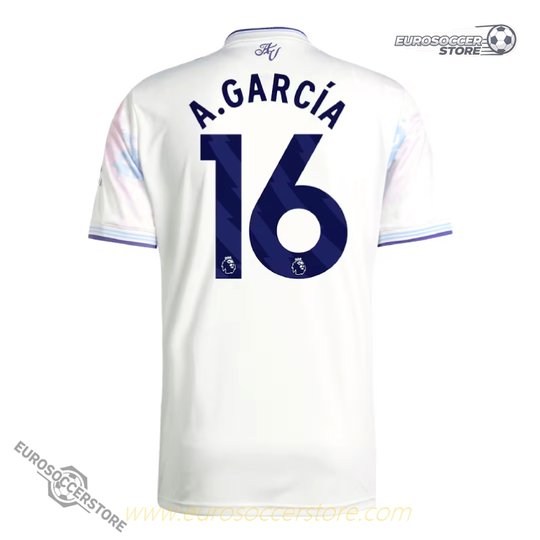 Aston Villa 25-26 Season Third Kit A.GARCÍA #16 Jersey