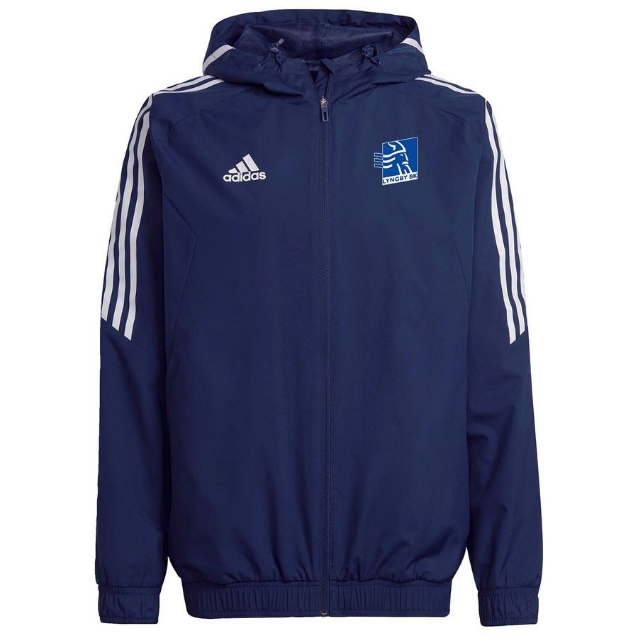 [EFKS] Lyngby BK All Weather Jacket Navy/White Kids Uniform