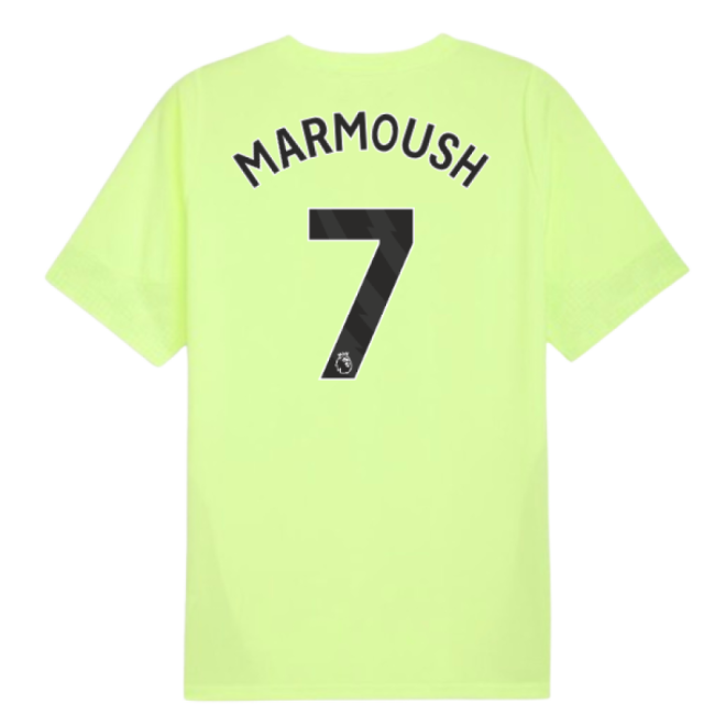 vintage 2025-2026 Man City Training Jersey (Fizzy Apple) (Marmoush 7)