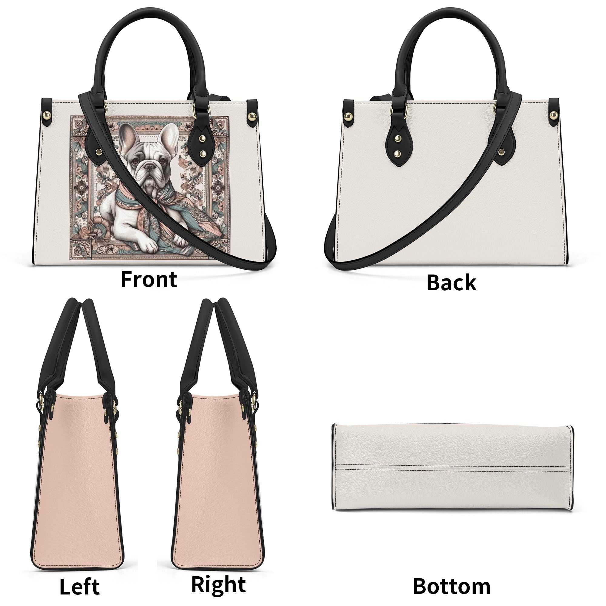 French Bulldog Lover Linda Luxury Women Handbag Frenchie Fan Item