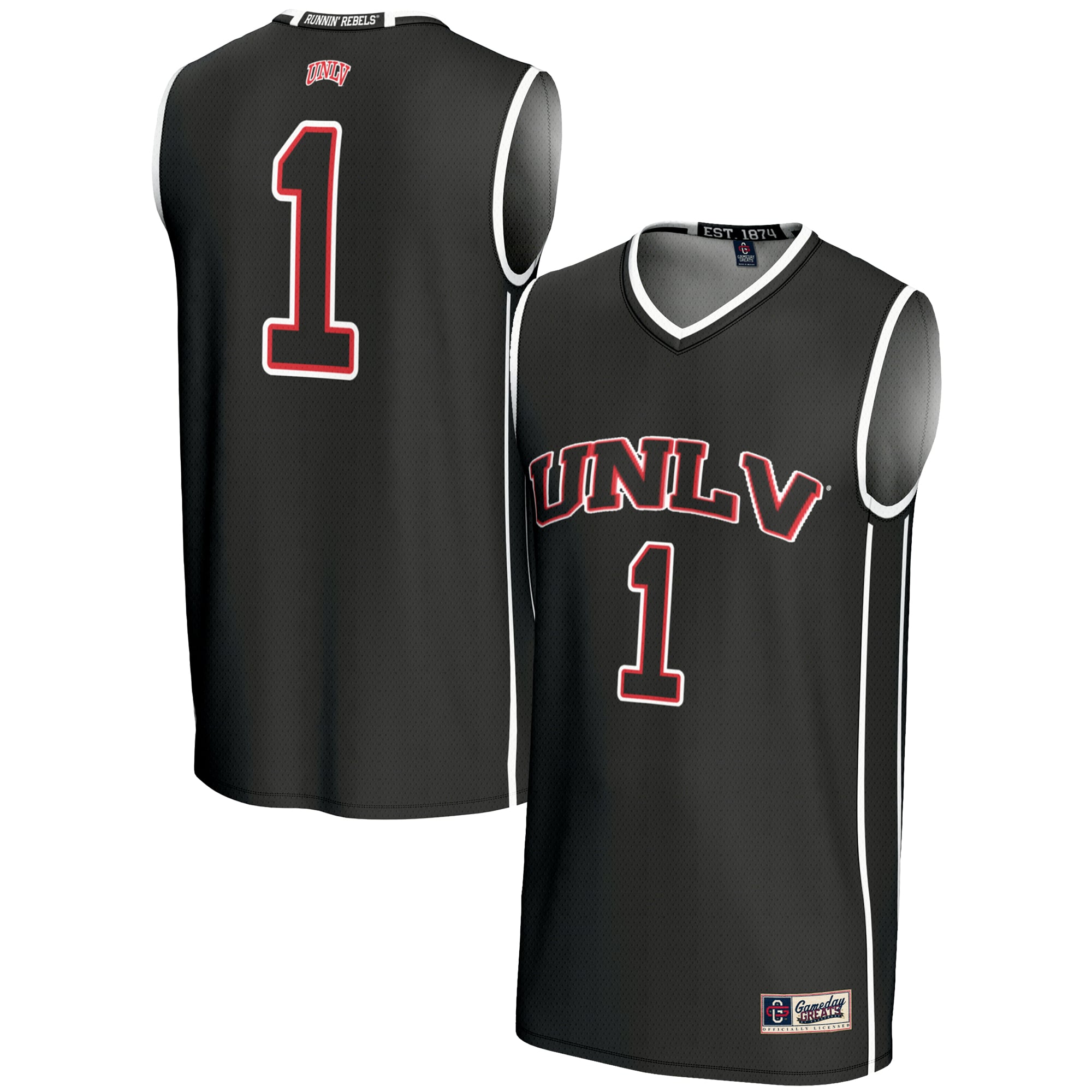 #1 UNLV Rebels GameDay Greats Youth Lightweight Basketball Jersey - Black