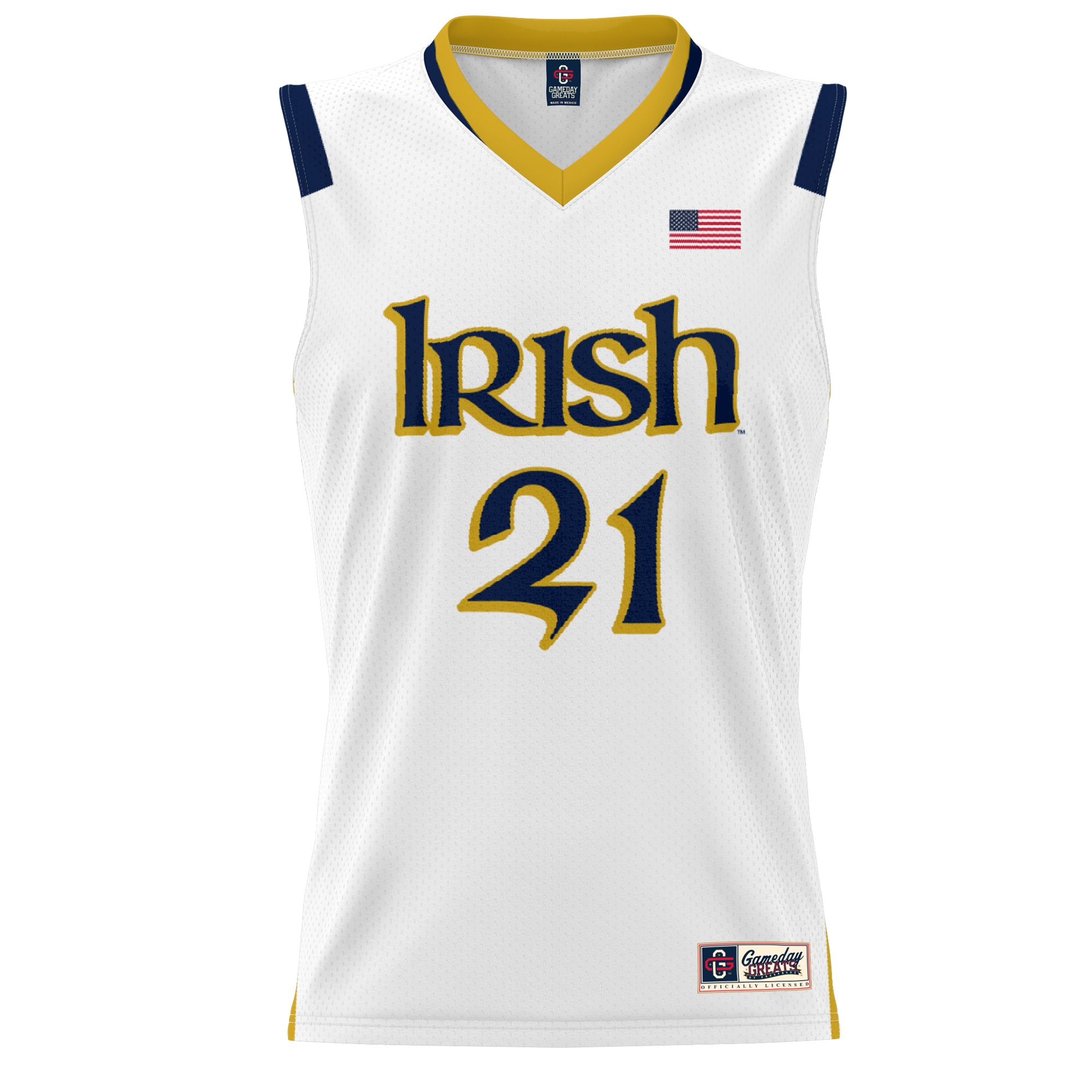 [DDG] Kayla McBride Notre Dame Fighting Irish GameDay Greats Youth Lightweight Basketball Alumni Jersey - White
