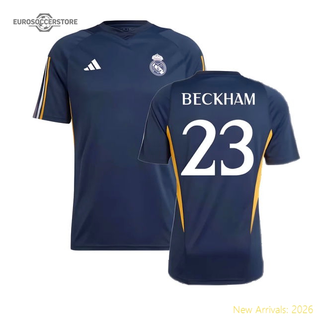 2023-2024 Real Madrid Training Shirt (Legend Ink) (Beckham 23)