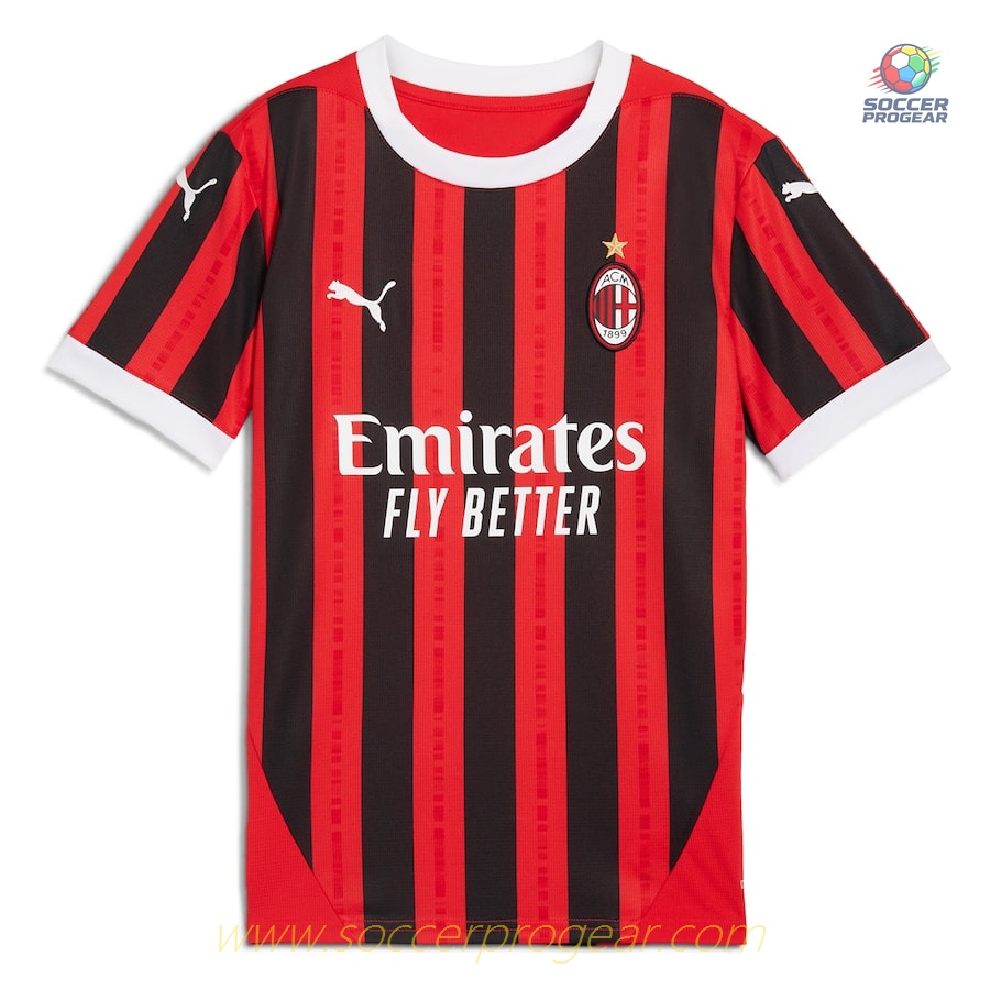 AC Milan Kids Editionren's Home Team Jersey 2024-2025 Season