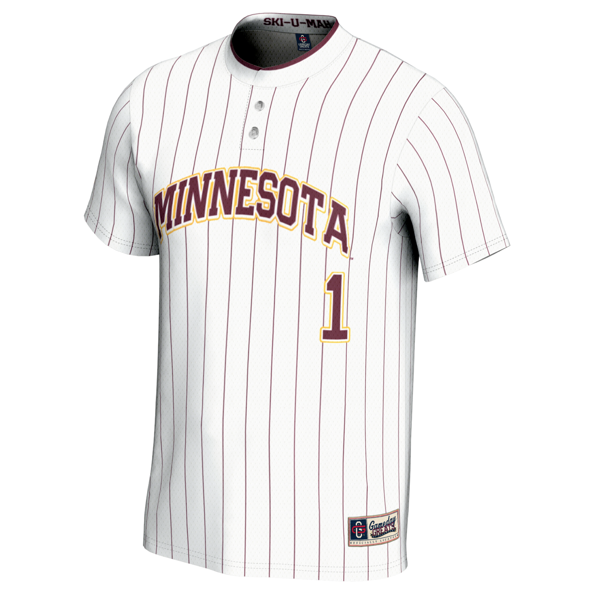 [DDG] Minnesota Golden Gophers GameDay Greats Unisex Lightweight Softball Jersey - White