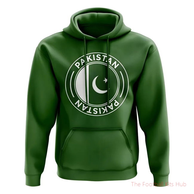 Men Pakistan Football Badge Hoodie (Green)