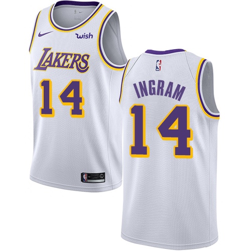 Lakers #14 Brandon Ingram High-Quality 2024 Icon NBA Jersey - White