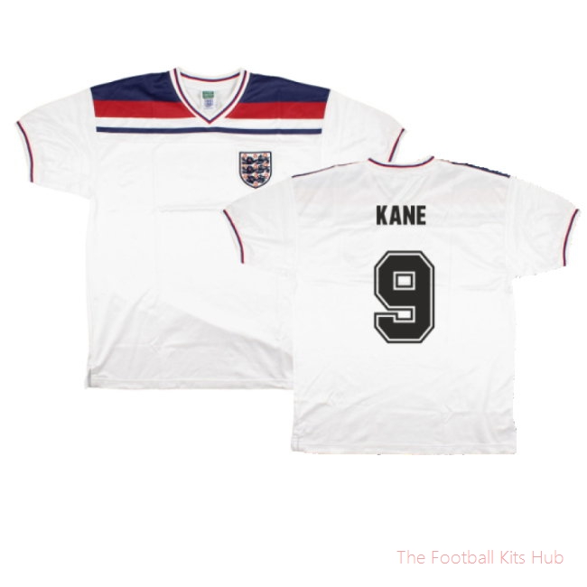 England 1980-82 Score Draw Replica Home Shirt (XL) (Good) (Kane 9)