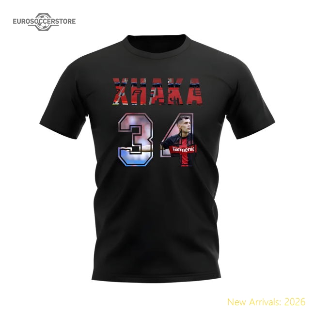 Supporter Granit Xhaka Name And Number Bayer Leverkusen T-Shirt