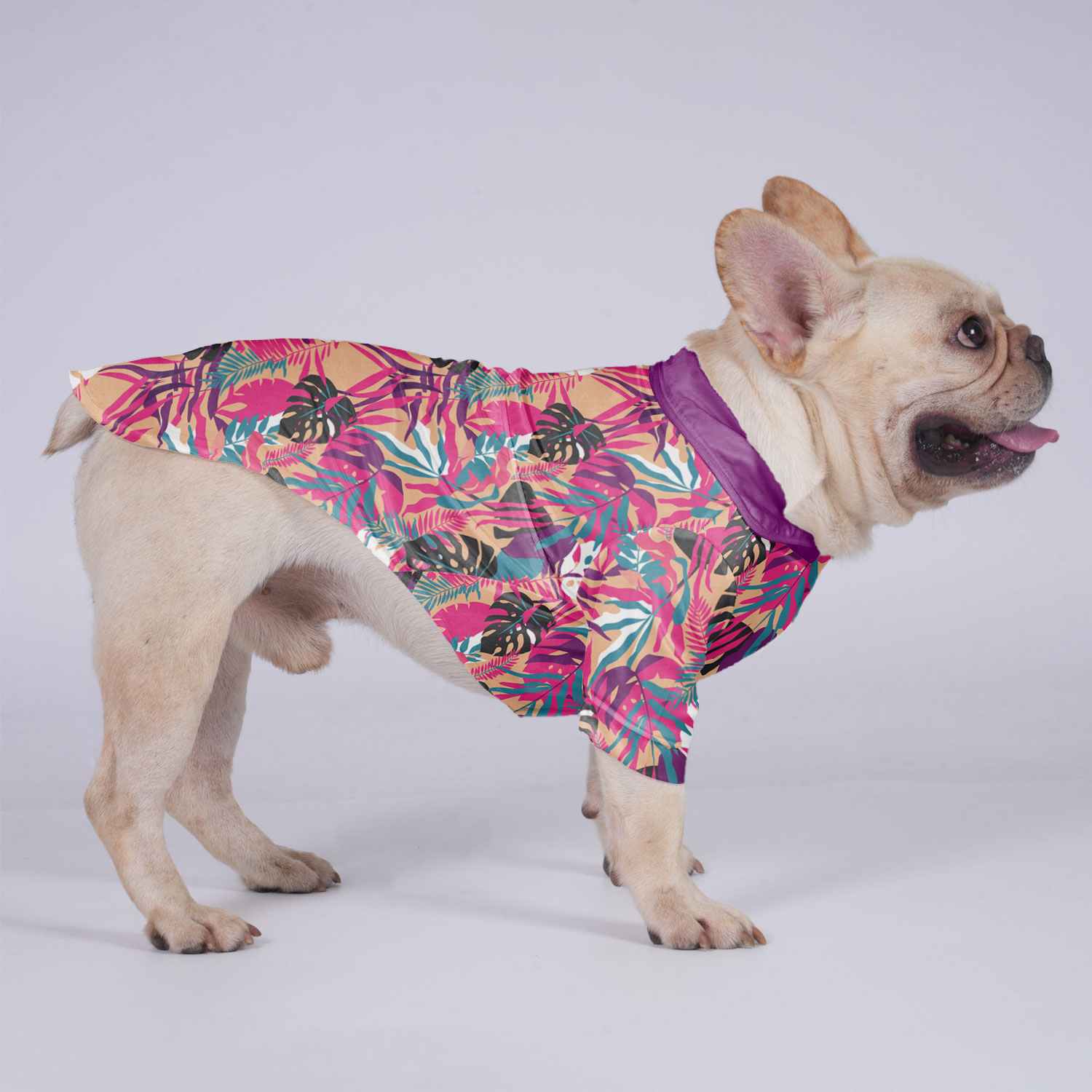 Lulu - Bulldog Inspired Hawaiian Shirt For Frenchies Casual Wear