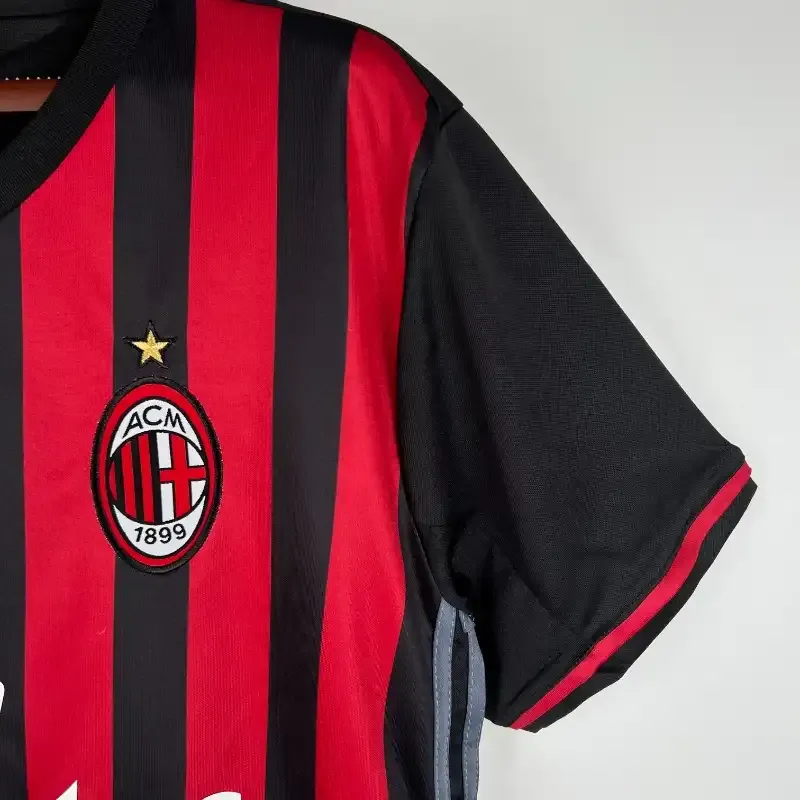 Cheap 2016-2017 AC Milan Jersey retro kit