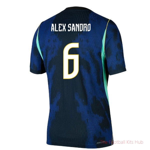 Brazil Match Away Jordan Aero-Fi 2026-2027 T-Shirt (Alex Sandro 6)