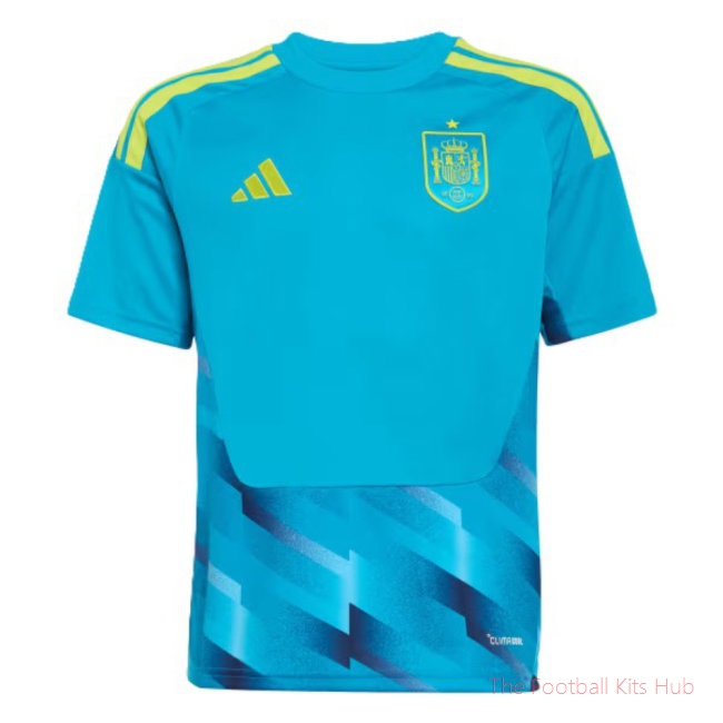 2026-2027 Spain Home Goalkeeper Shirt (Aqua) - Kids
