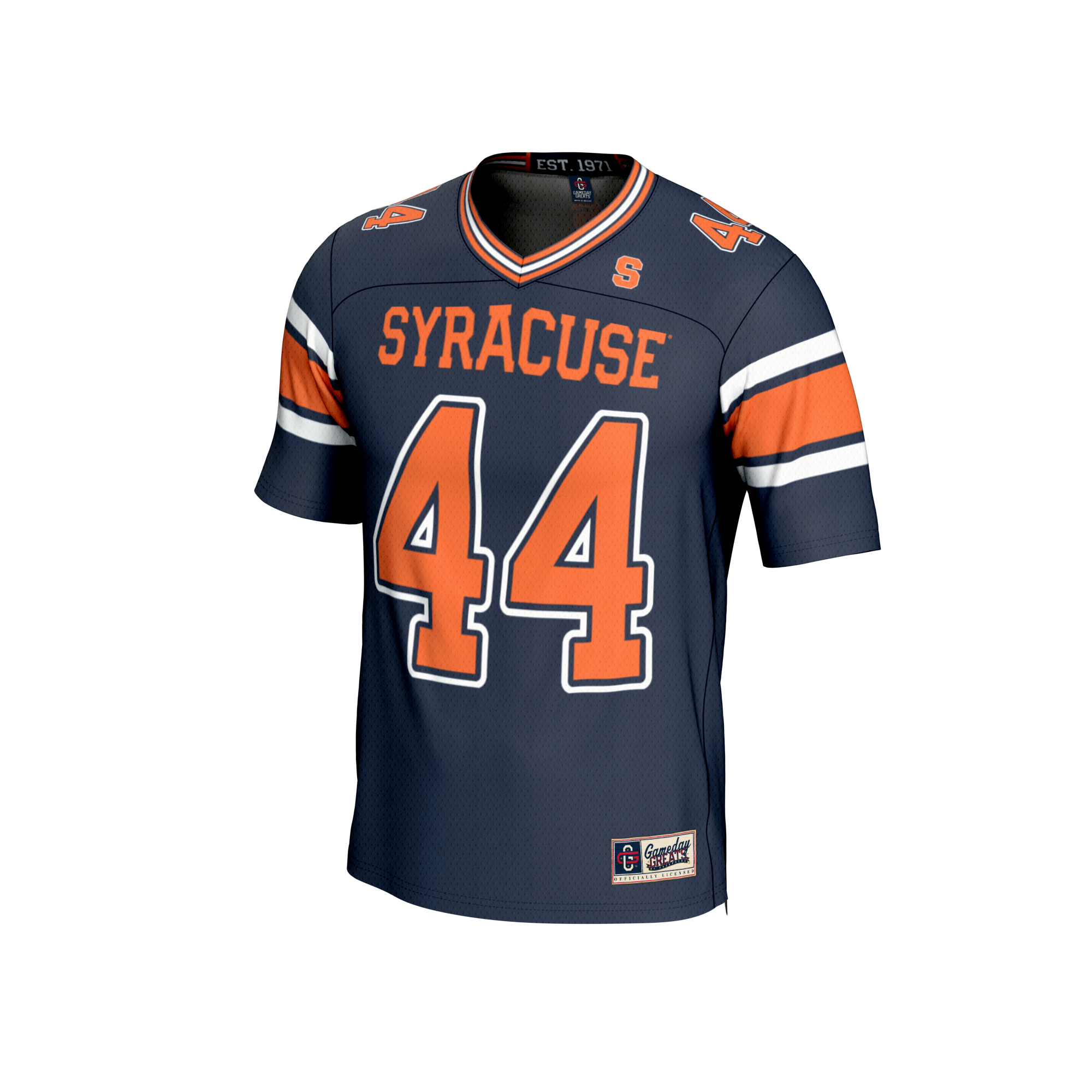 #44 Syracuse Orange GameDay Greats Unisex Lightweight Collegiate Football Fashion 26/27 Football Jersey - Navy