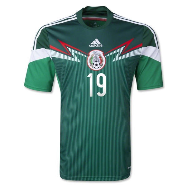 2014 Mexico 19 OPERALTA Home Green Soccer Jersey Shirt - Official