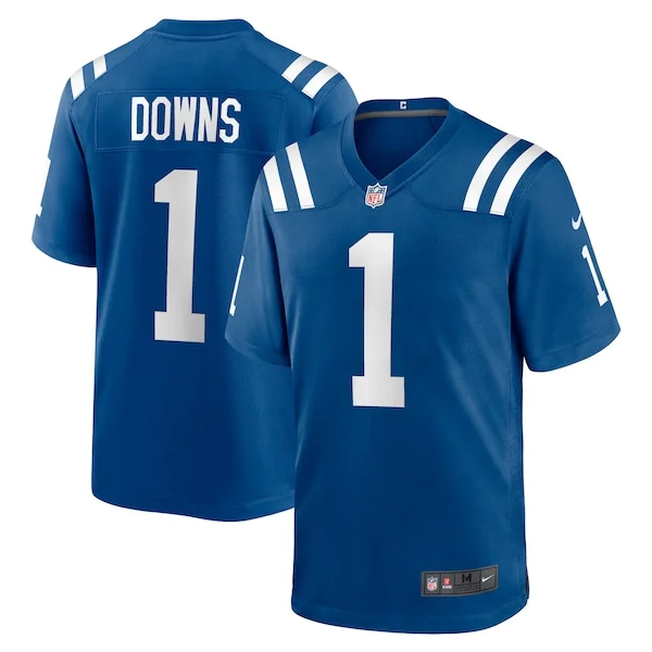 None Josh Downs Game Jersey - Royal | NFL Player Jersey | NFL Football