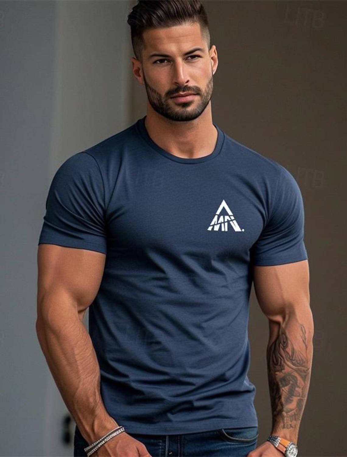 Men's Letter T Shirt Short Sleeve Shirt 100% Cotton Short Sleeve Graphic Shirt White Navy Blue Gray Comfortable Tee Vacation Street Fashion Designer Clothing