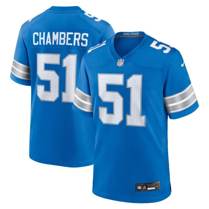None Men's Detroit Lions Powerful Replica Jersey for NFL Fans