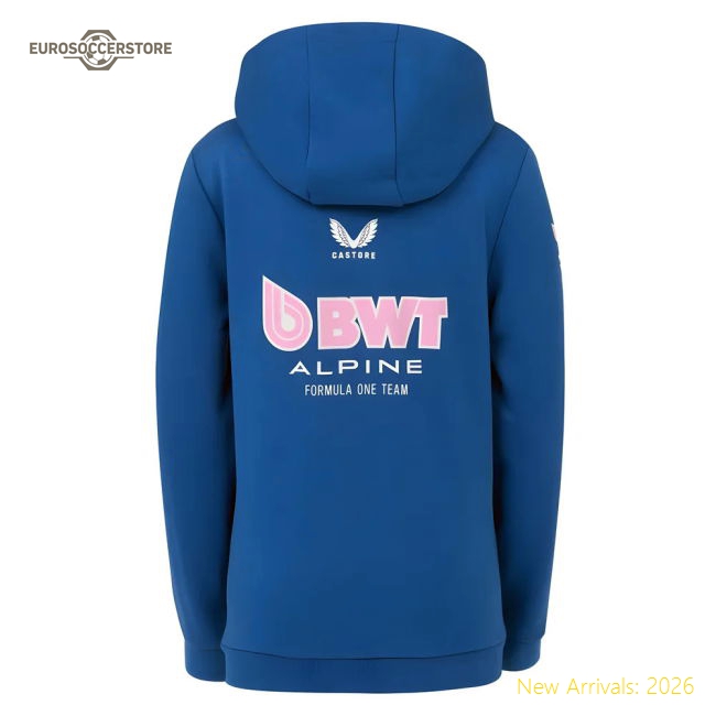 2025 Alpine F1 Pullover Hoodie (Blue) - Kids