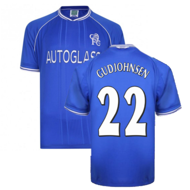 Chelsea Chelsea Home Shirt Gudjohnsen #22 Authentic Design Passion...