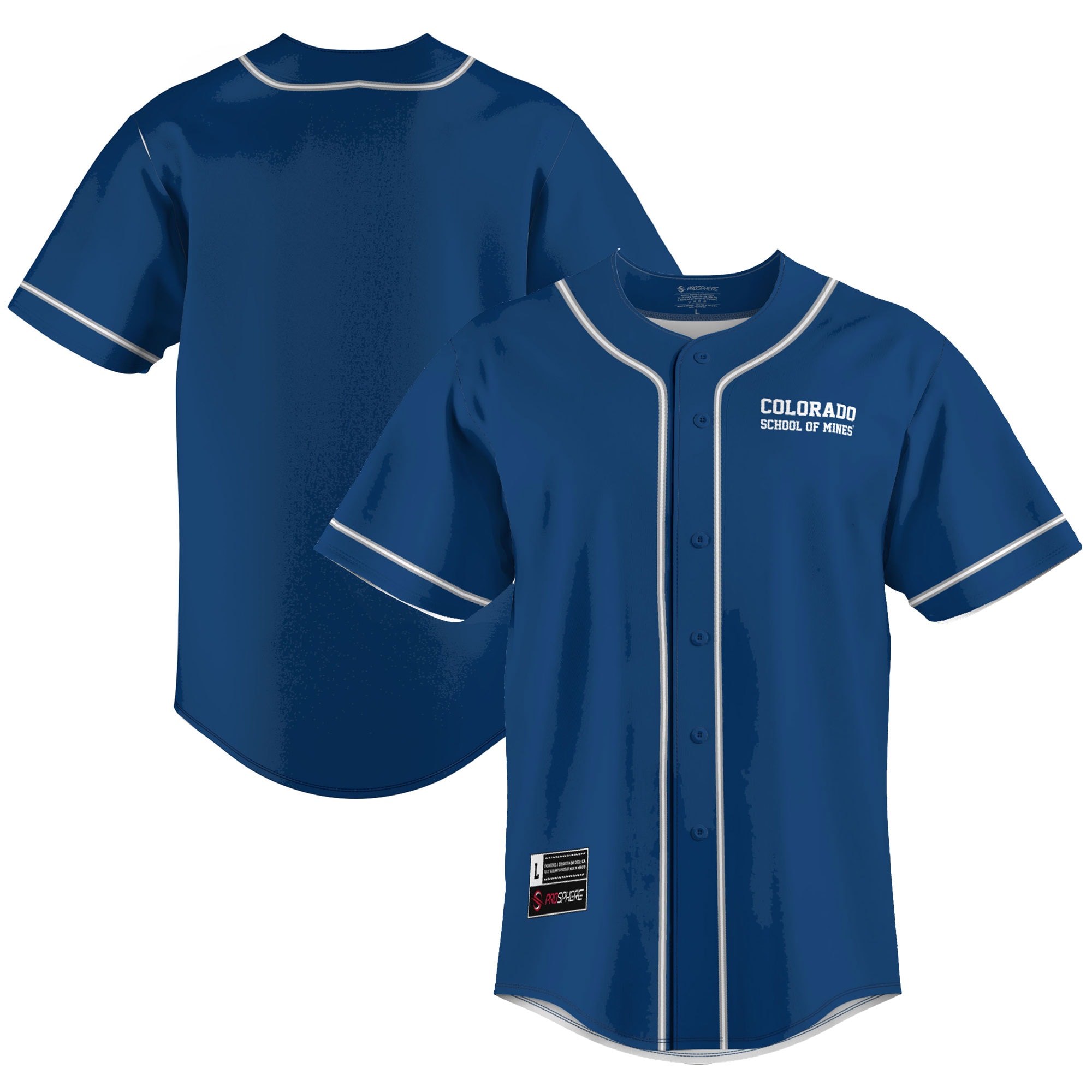 [NJP] Youth Colorado School of Mines Orediggers GameDay Greats Lightweight Baseball Jersey - Blue