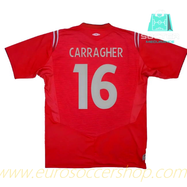 England National Team Away Football Shirt Genuine (Carragher 16)