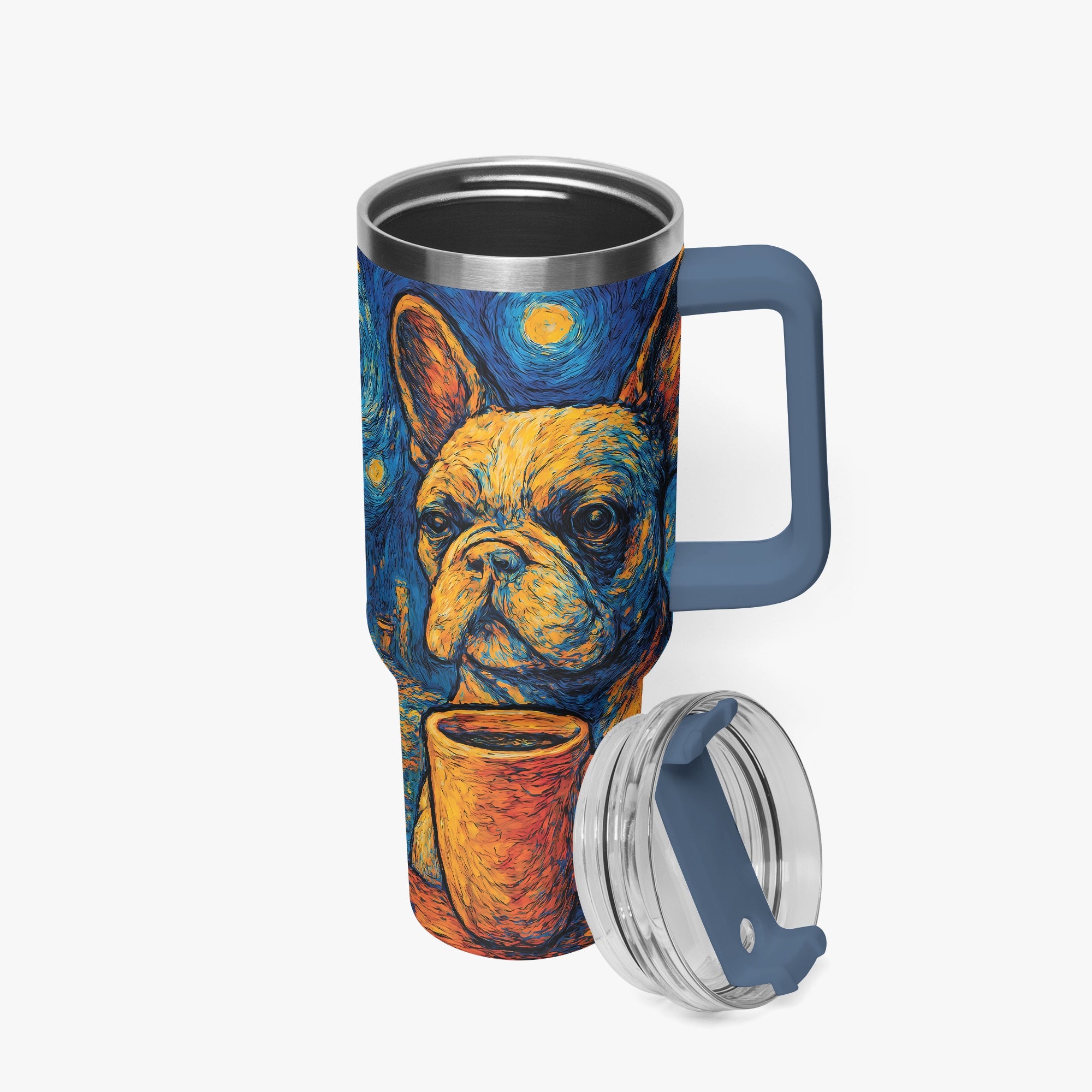 French Bulldog Reuben Car Tumbler Cup Practical Pet Supply