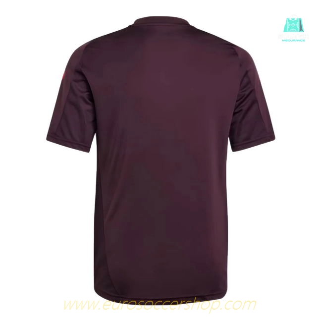 2024-2025 Bayern Munich Training Tee (Shadow Maroon) - Kids (Your Name)