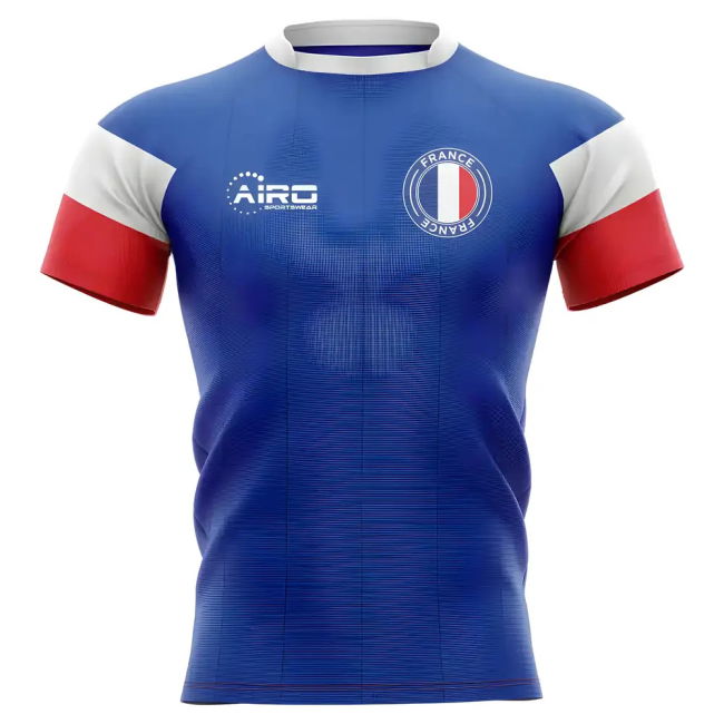 Quality 2025-2026 France Home Concept Rugby Shirt - Womens