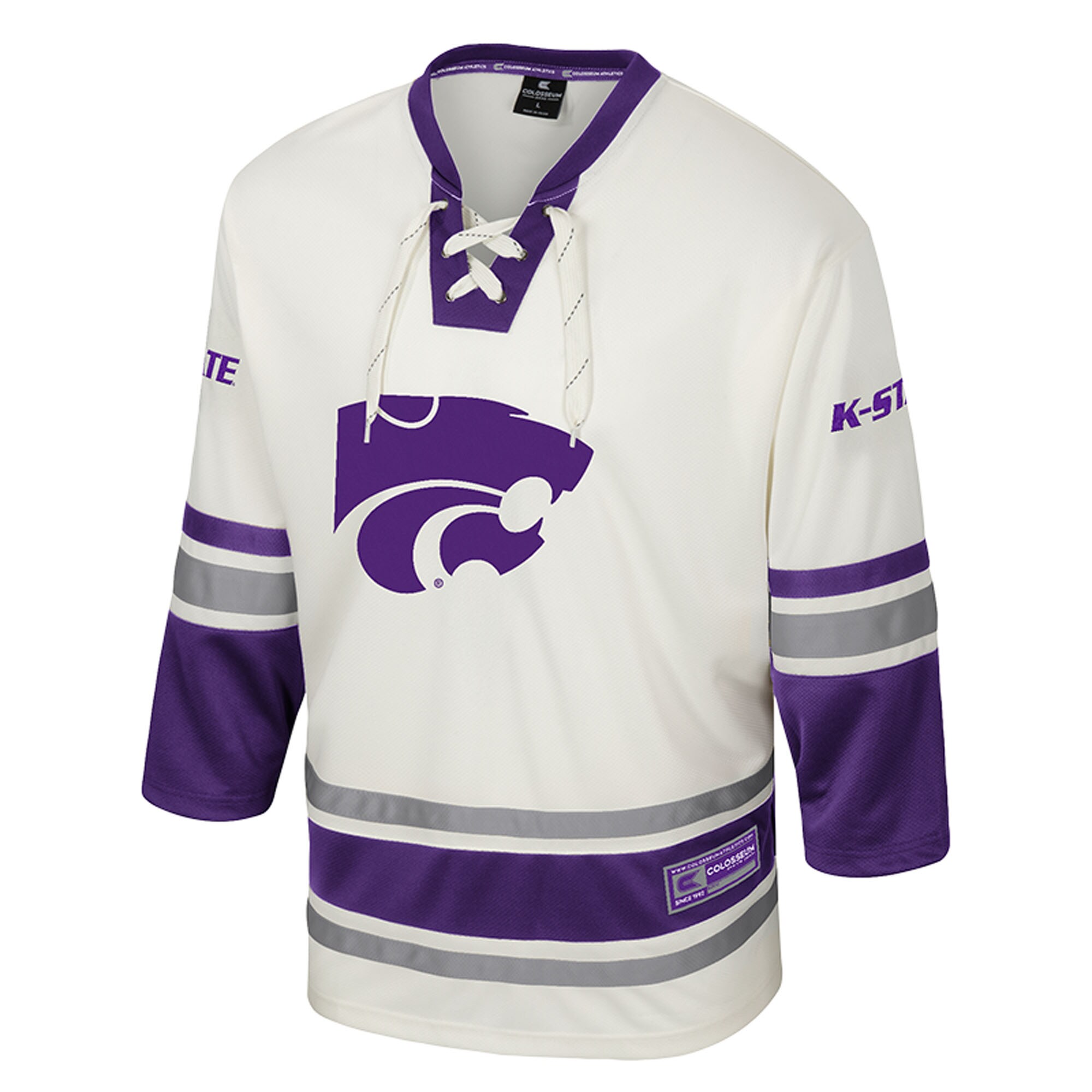 [DDG] Kansas State Wildcats Colosseum Puck Proud Fashion Hockey Jersey - Cream