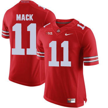 Men's OSU Ohio Red 2024 college football Austin Mack #11 high quality