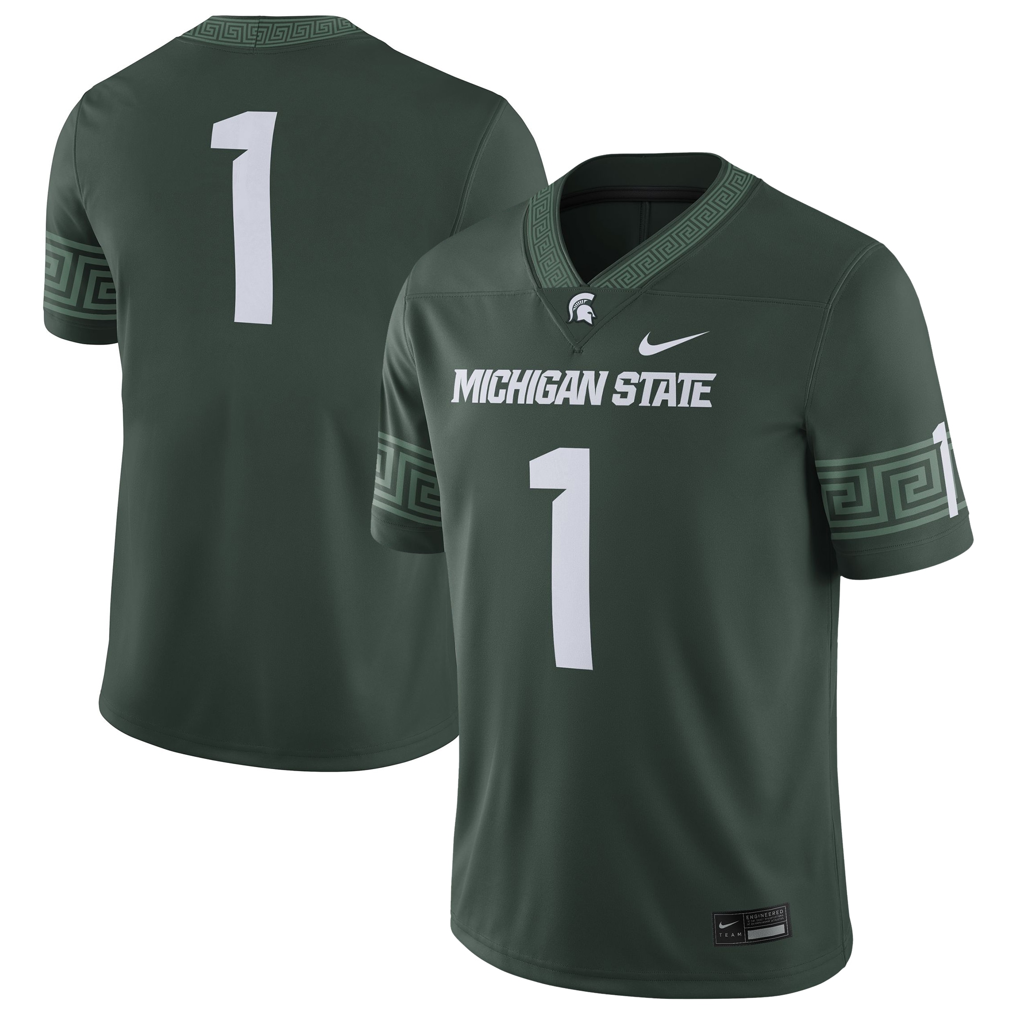[NJP] Michigan State Spartans Football Game Jersey - Green