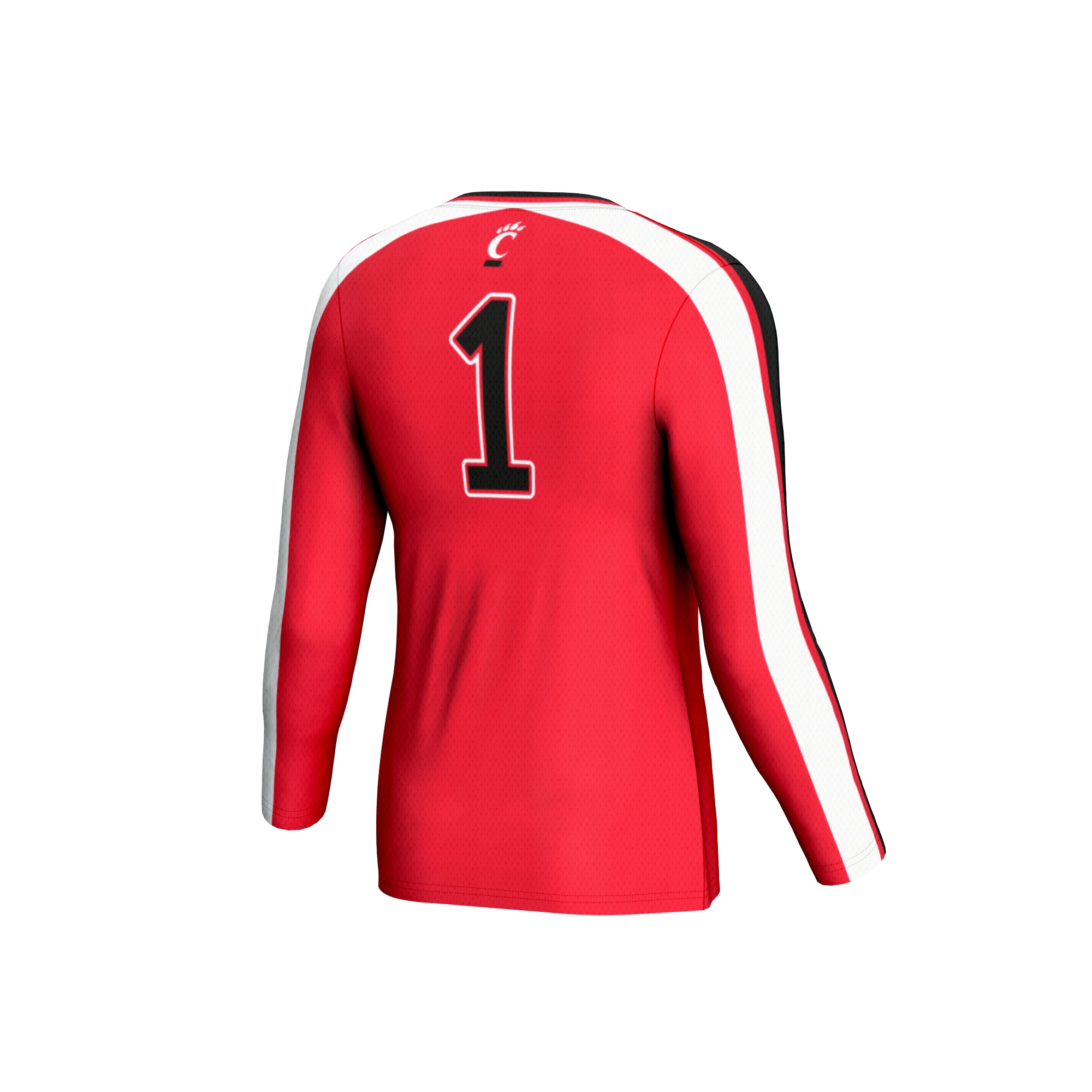 [NJP] Cincinnati Bearcats GameDay Greats Unisex #1 Lightweight Volleyball Fashion Jersey - Red