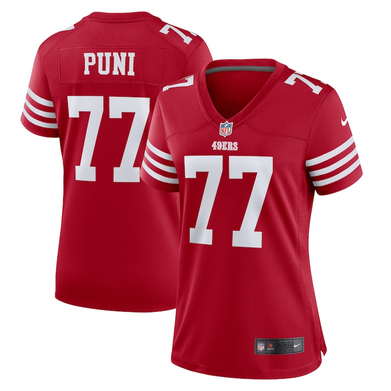 Dominick Puni San Francisco 49ers Nike Women's Team Game Jer...