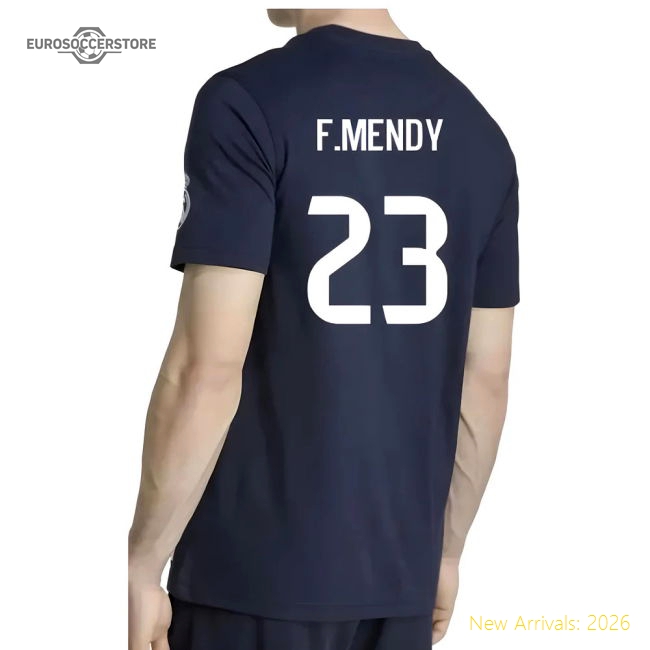 2025-2026 Real Madrid Us Tee (navy) (fmendy 23) - Fan Design