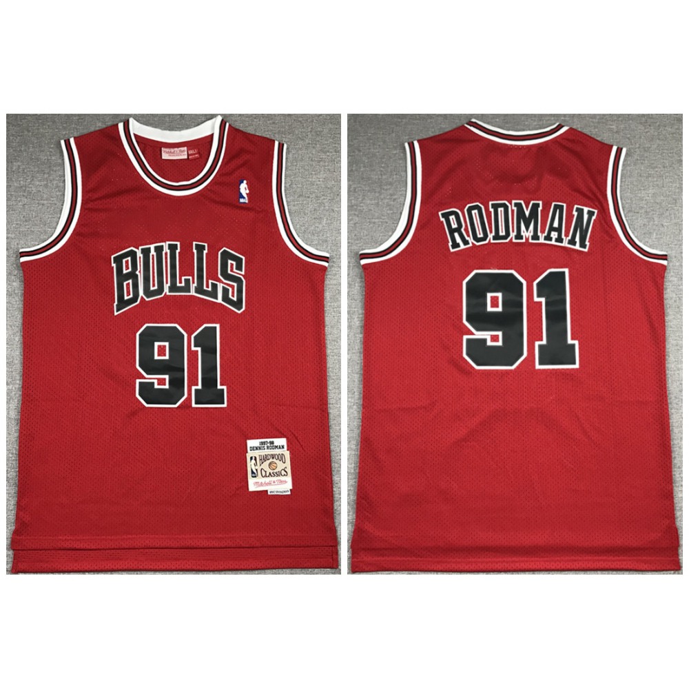 Pro Grade Chicago Bulls 91 Jersey Red - Fan Favorite